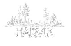 logo harvik white png
