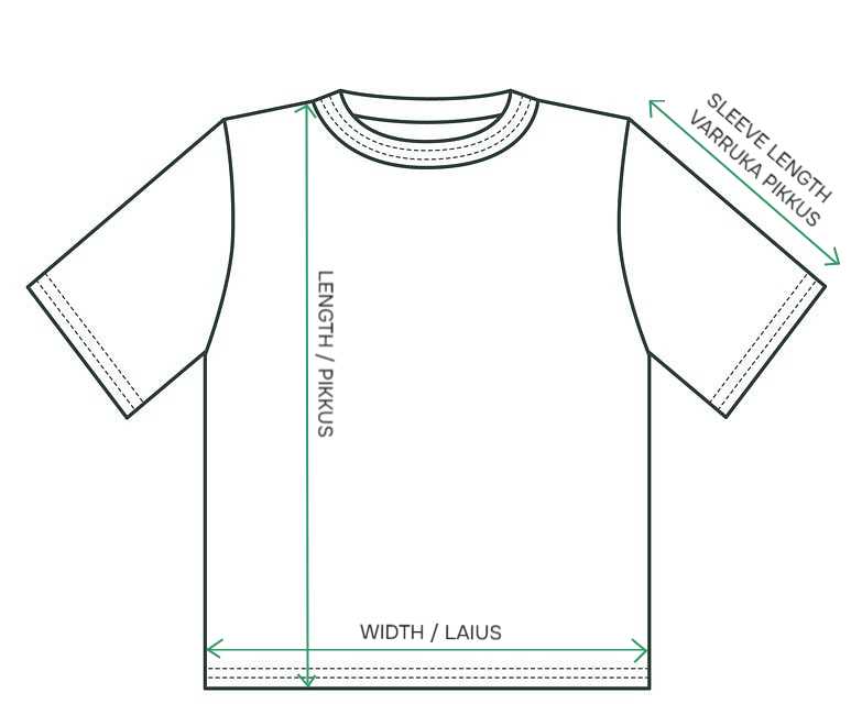 t särk mõõdud size chart